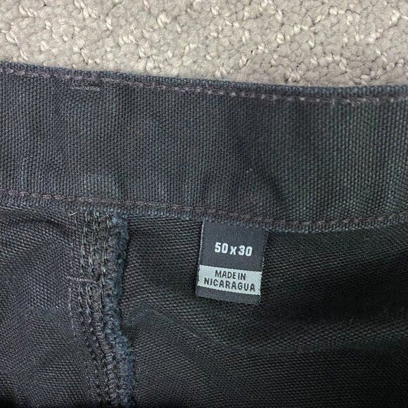 Carhartt Loose Fit Carpenter Pants Men's 50 x 30 Fits 49 x 29.5 Duck B11 BLK - Picture 8 of 14